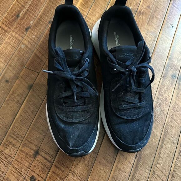 Allbirds black 7.95 lace up size M11 trainers tennis shoes